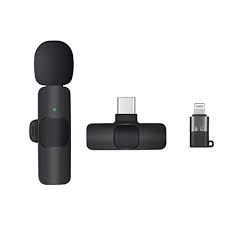 K8 Wireless Microphone Dual Connectors Type C & iPhone Lightning